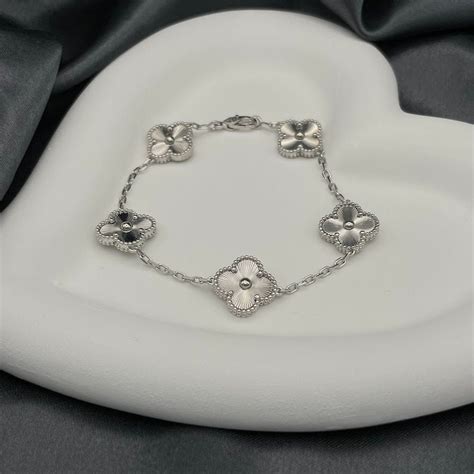 van cleef inspired clover bracelet